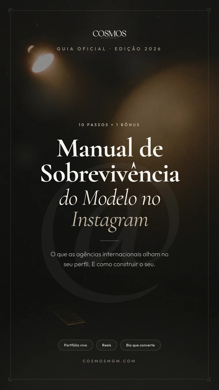 Capa do Manual de Sobrevivência do Modelo no Instagram, Cosmos Model Management