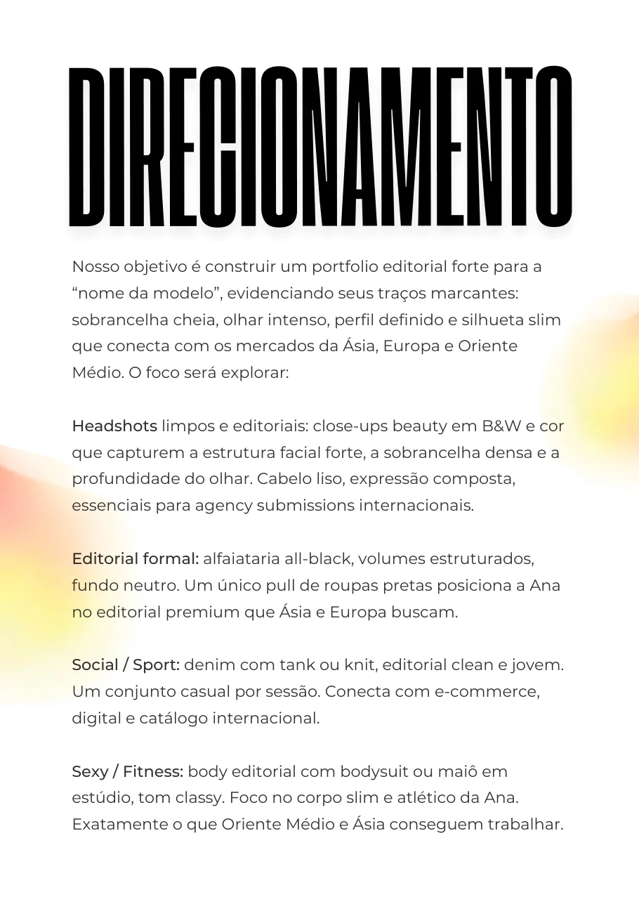 Página de direcionamento com a leitura do perfil