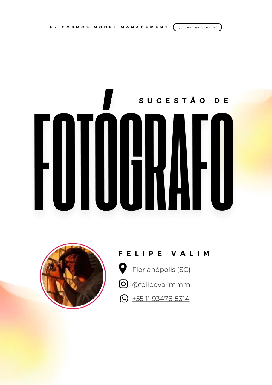 Página de sugestão de fotógrafo
