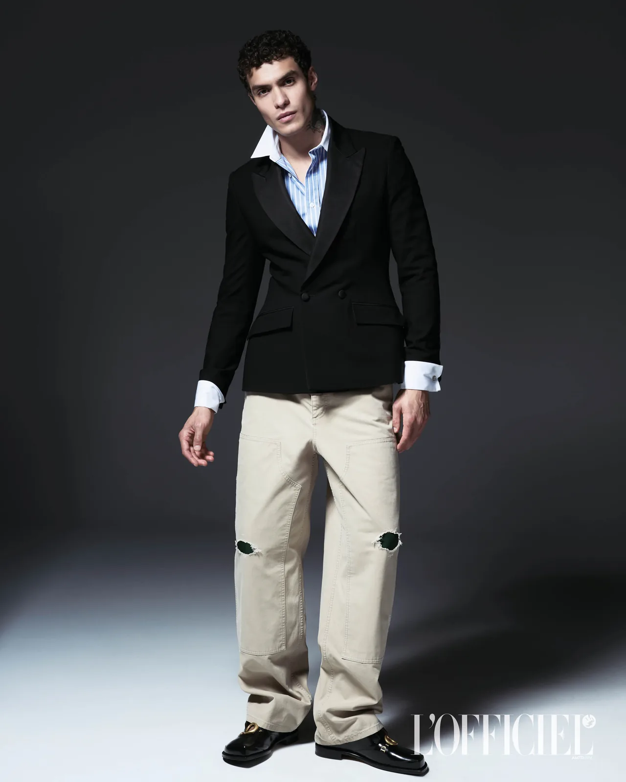 Leandro da Silva no editorial the CULT da L'Officiel Hommes Italia (1)